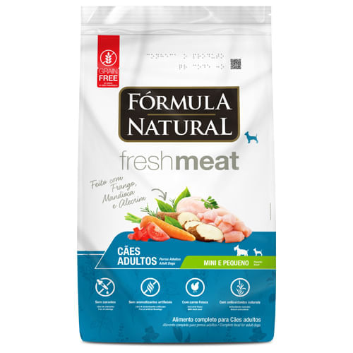 Ração Fórmula Natural Fresh Meat Cães Adultos Porte Mini e Pequeno