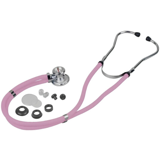 Kit Esfigmomanômetro + Estetoscópio Rappaport Premium Rosa